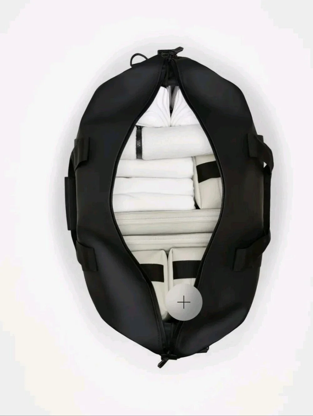 Rains Dark Grey  Unisex Duffel Bag with Shoulder Strap